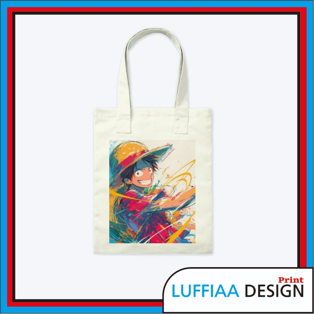 Totebag anime one piece Luffy bisa costum