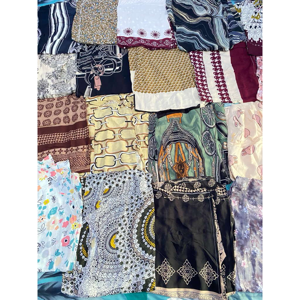 Paket Usaha 20pcs DASTER SAMBUNG FULL OBRAS MOTIF KEKINIAN RAYON