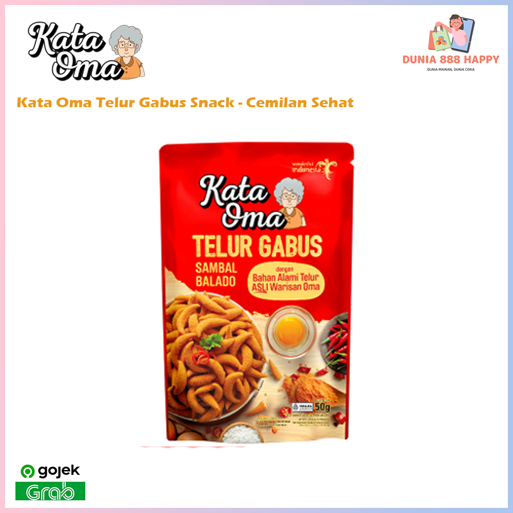 

Kata Oma Telur Gabus 50g - Snack Cemilan Sehat Alami Best Seller
