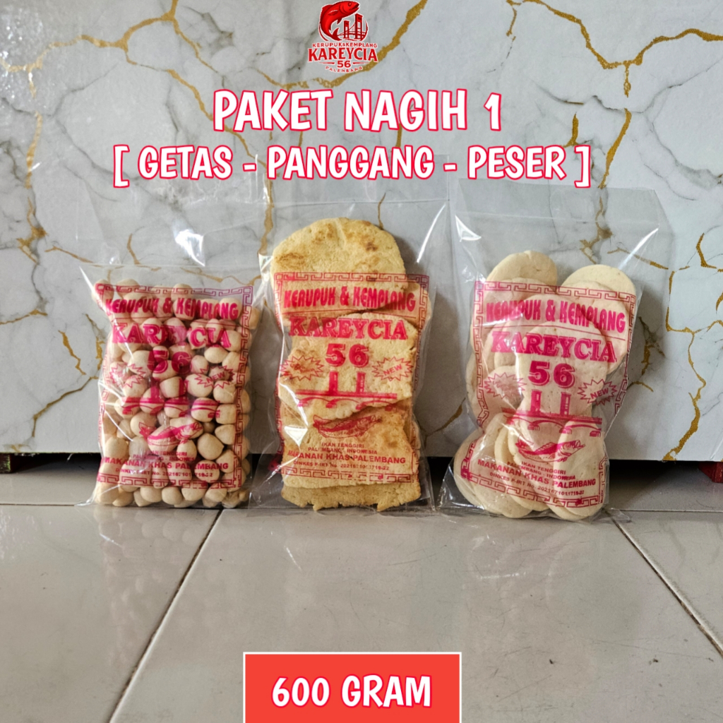 

Kerupuk Kemplang Ikan Tenggiri Paket Nagih 1 – Hemat & Fresh – Khas Palembang - 600 Gram