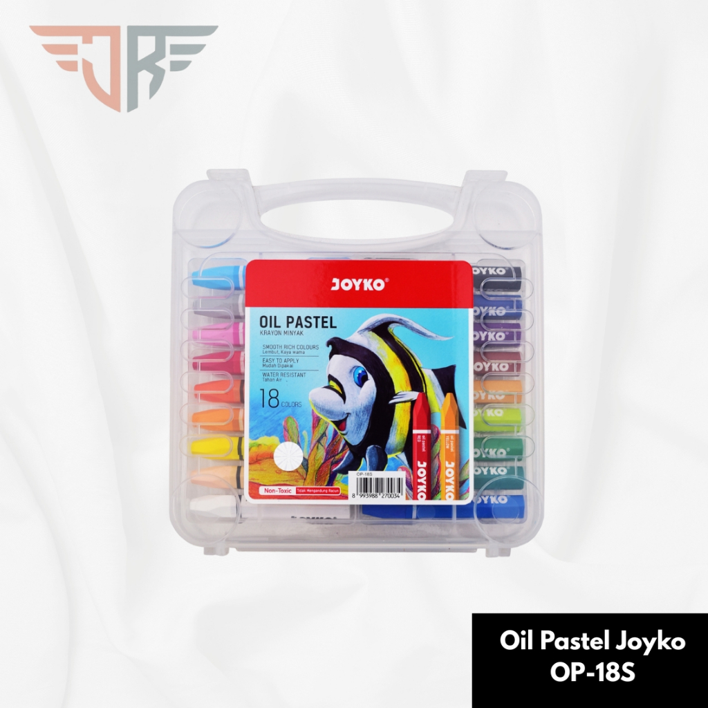 

Crayon Joyko OP-18s / Krayon Minyak isi 18 Warna / Oil Pastel OP 18S For Drawing Water Resistant - Non Toxic