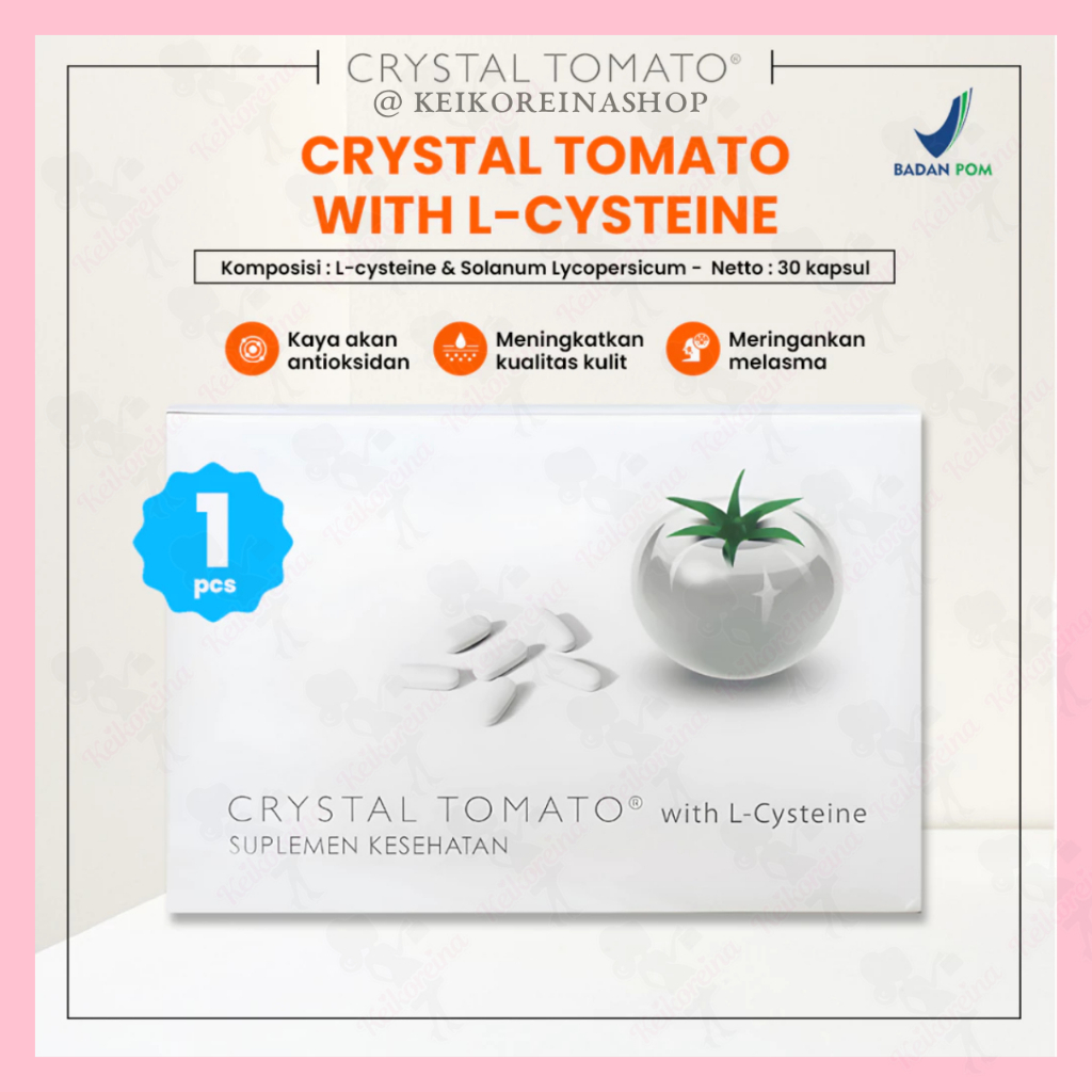 Crystal Tomato Suplemen Whitening Alami
