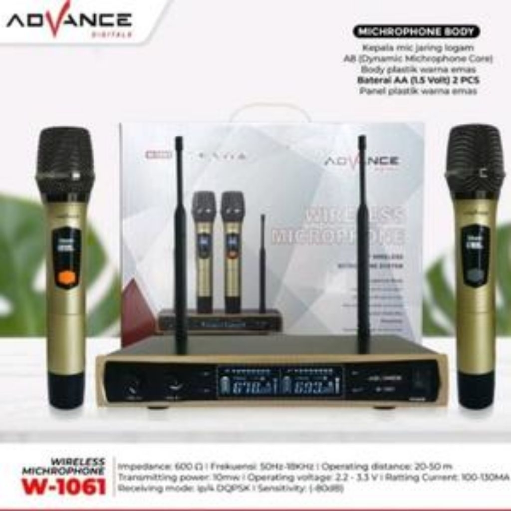 Professional Microphone Wireless ADVANCE W-1061