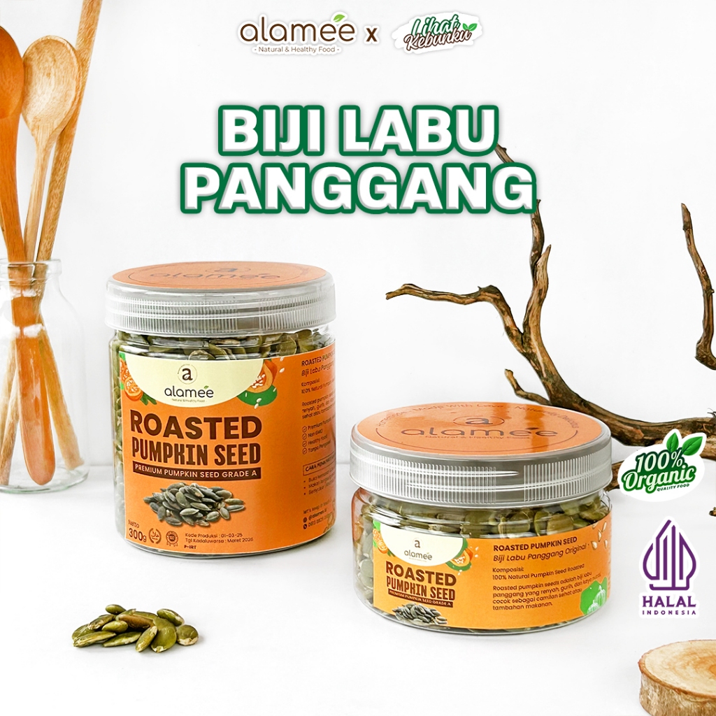 

ALAMEE Pumpkin Seed Biji Labu Panggang Roasted Seeds Oven LIHAT KEBUNKU