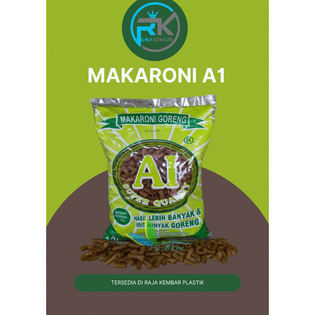 

Makaroni Goreng Kembang A1 1 kg / Makaroni A1