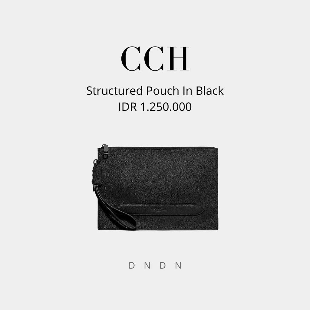 Structured Pouch In Black