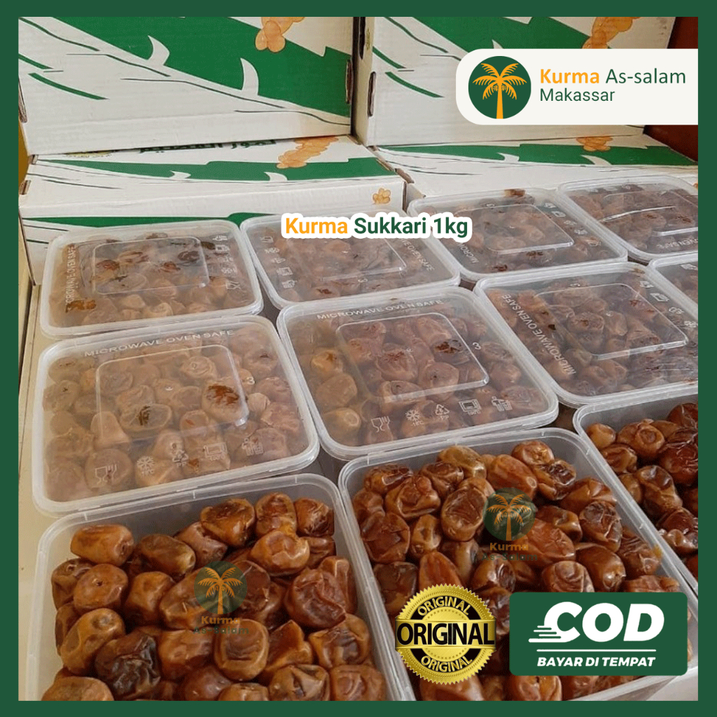

Kurma Sukkari 1 kg Promo I Sukari 1 kg I Kurma Raja I Kurma Manis Lembut I Kurma Arab Impor