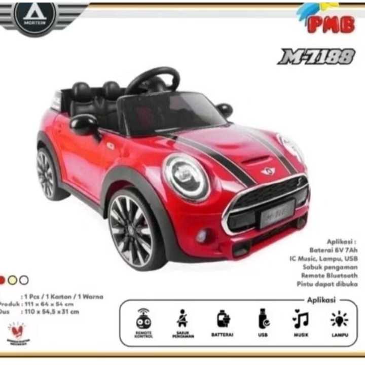 Mobil Aki PMB M 7188 DUAL MORTEIN 2 Gearbox Mainan Anak Mobil Remot / Mobil Aki Anak