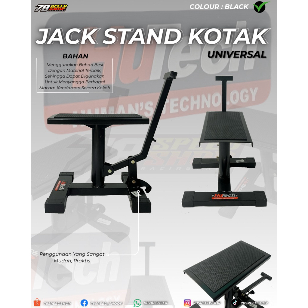 Jack Stand Standar Tengah Moto Cross Trail Adventure Jack Stand Cross Standar Mesin Moto Cross Bahan