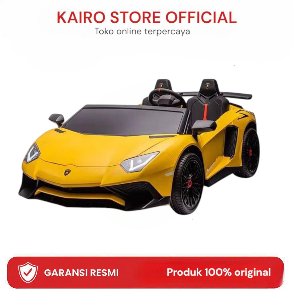 Mobil Aki Anak Lamborghini Aventador Jumbo NKYZ 033C 24V Kuning