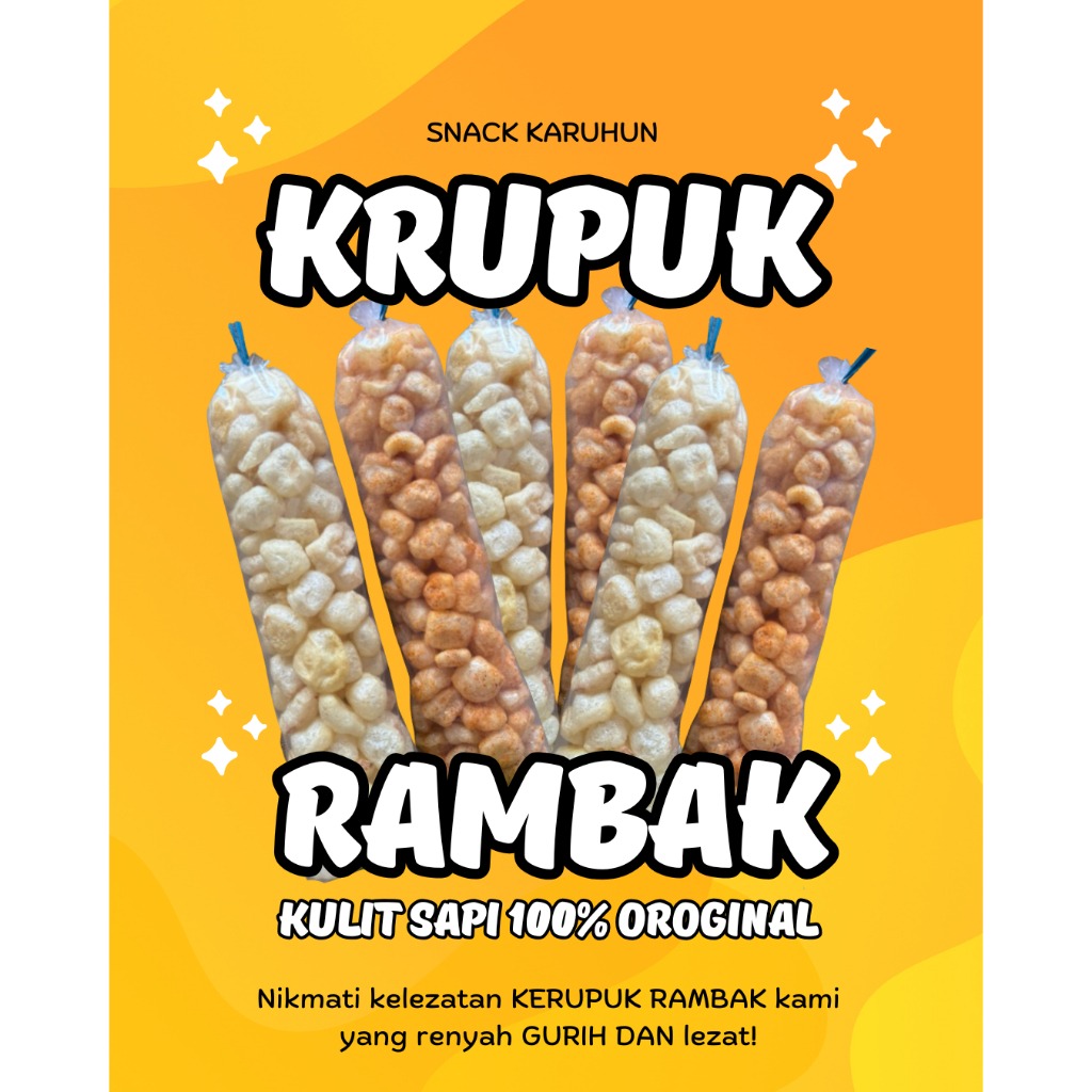 

dorokdok kerupuk Kulit Sapi 100gr original