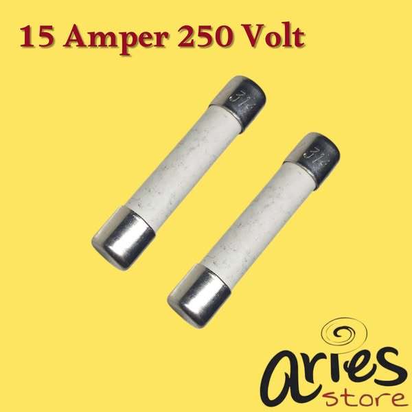 FUSE KERAMIK 15A 250V FUSE KERAMIK BESAR