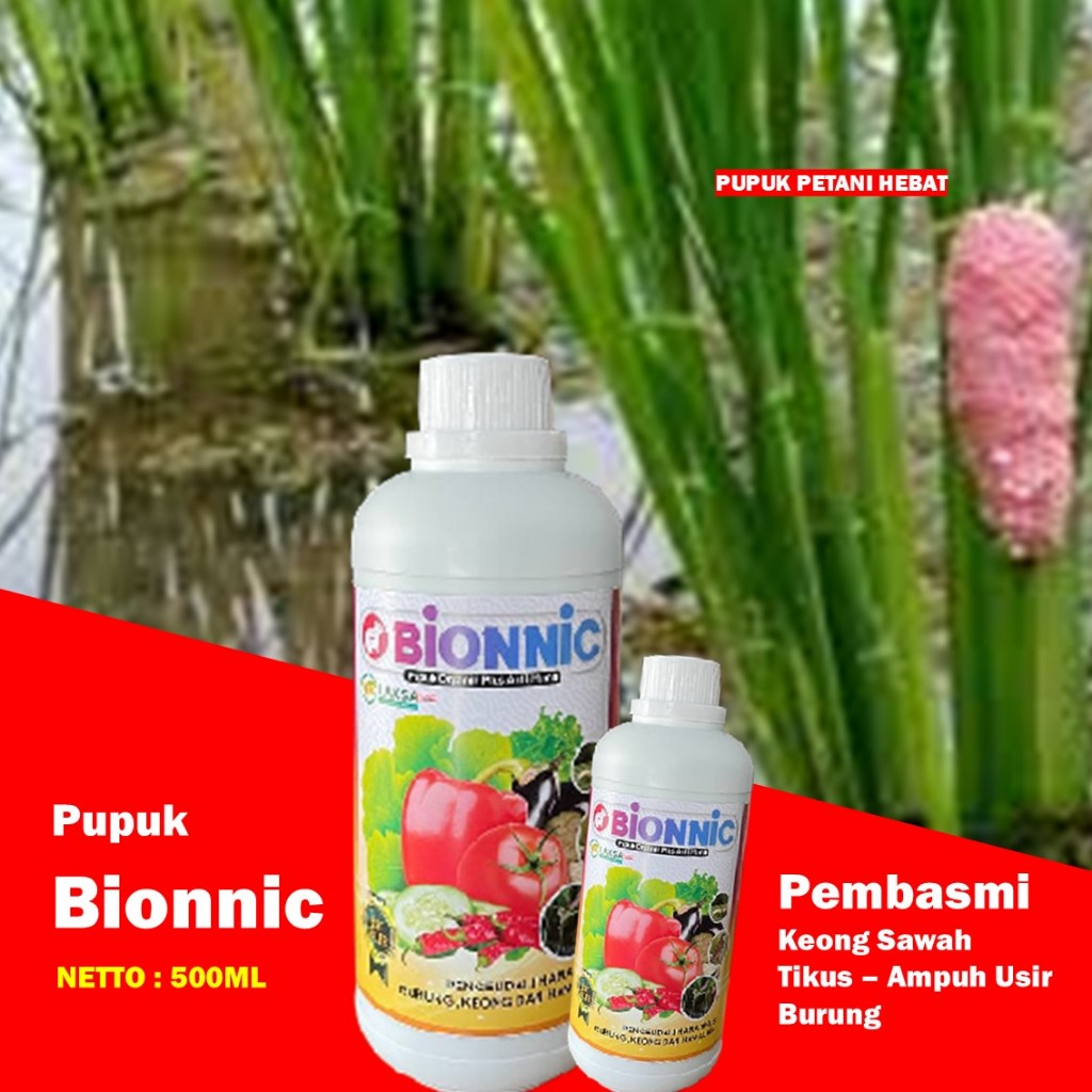 Bionnic Pupuk Pengusir Tikus, Keong Mas & Burung Sawah – Tanpa Racun, Tanpa Repot