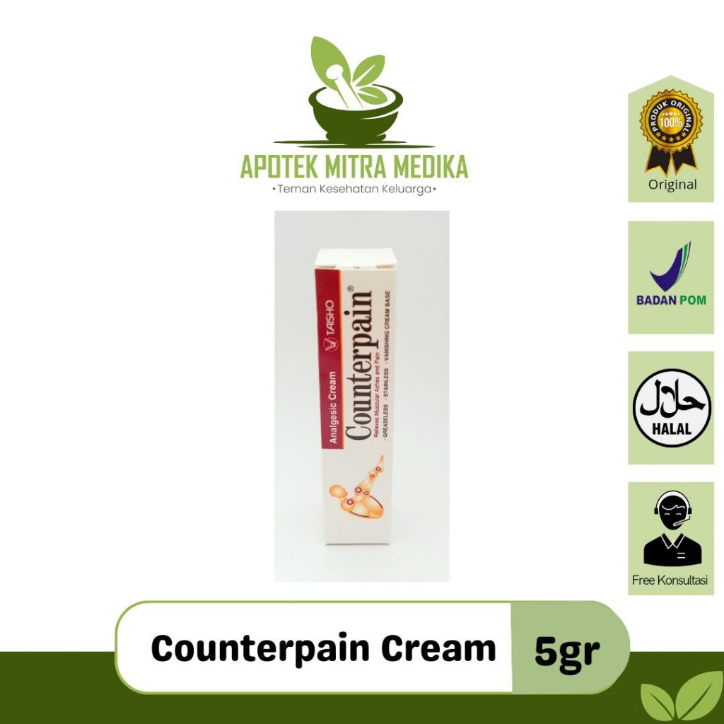 Counterpain Cream - Krim pereda nyeri otot dan nyeri sendi