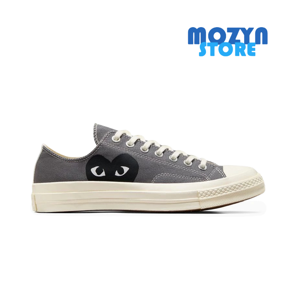 Sepatu Converse 70s CTAS LOW X CDG PLAY Steel Grey