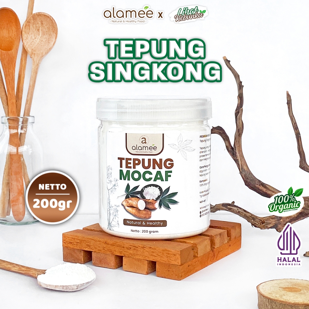 

ALAMEE Tepung Singkong Mocaf Gluten Free Powder Pengganti Terigu Organik 200gr LIHAT KEBUNKU