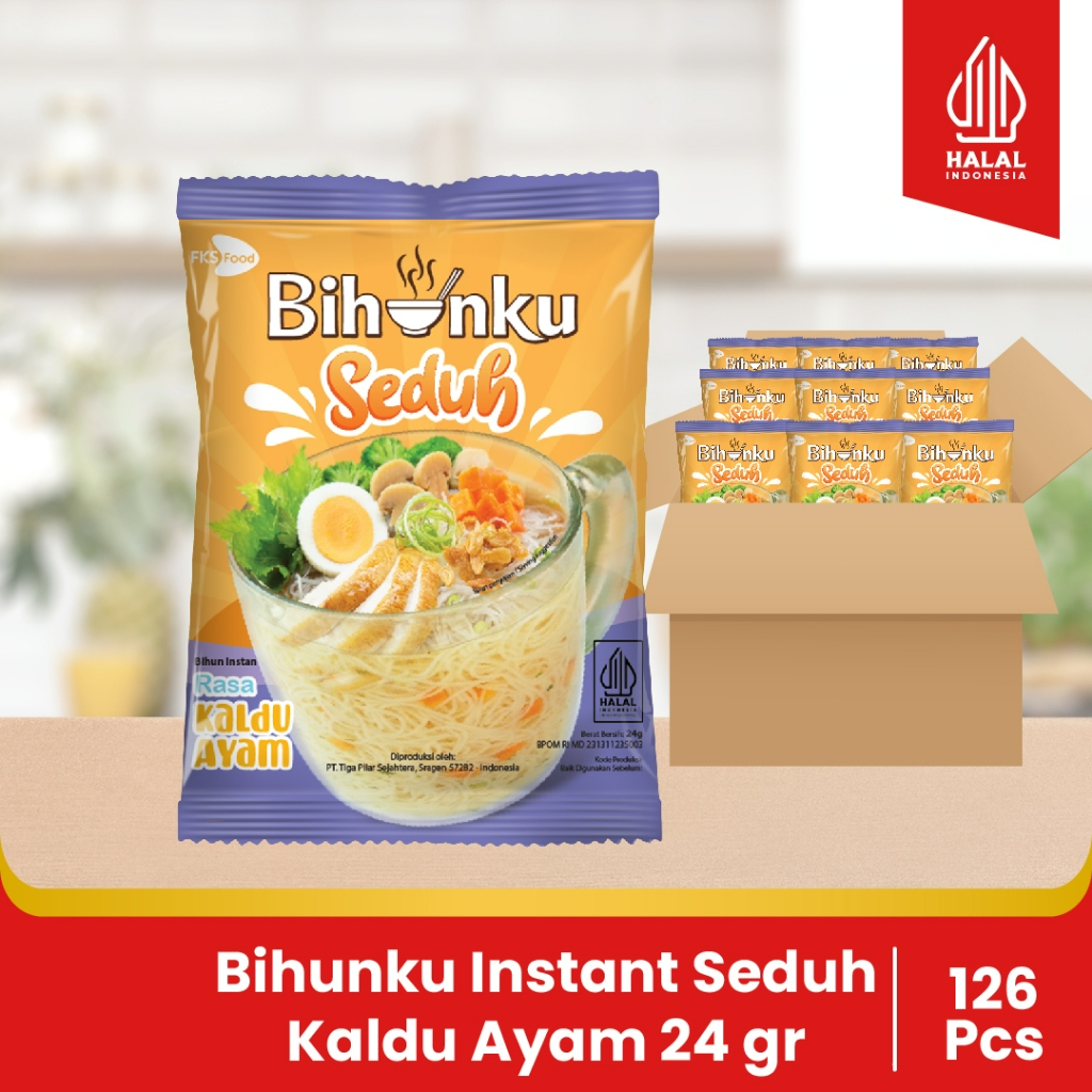 

Bihunku Instant - Seduh Kaldu ayam - 1 Karton - 120 Pcs - 24gr