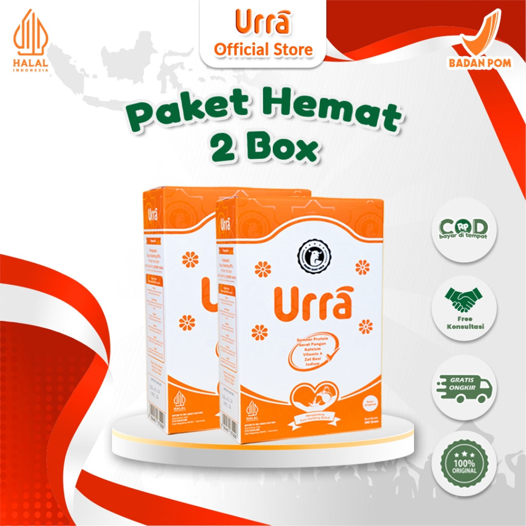 

URRA Susu Kambing Saanen Untuk Penambah Berat Badan & Tinggi Badan Anak - 2 Box