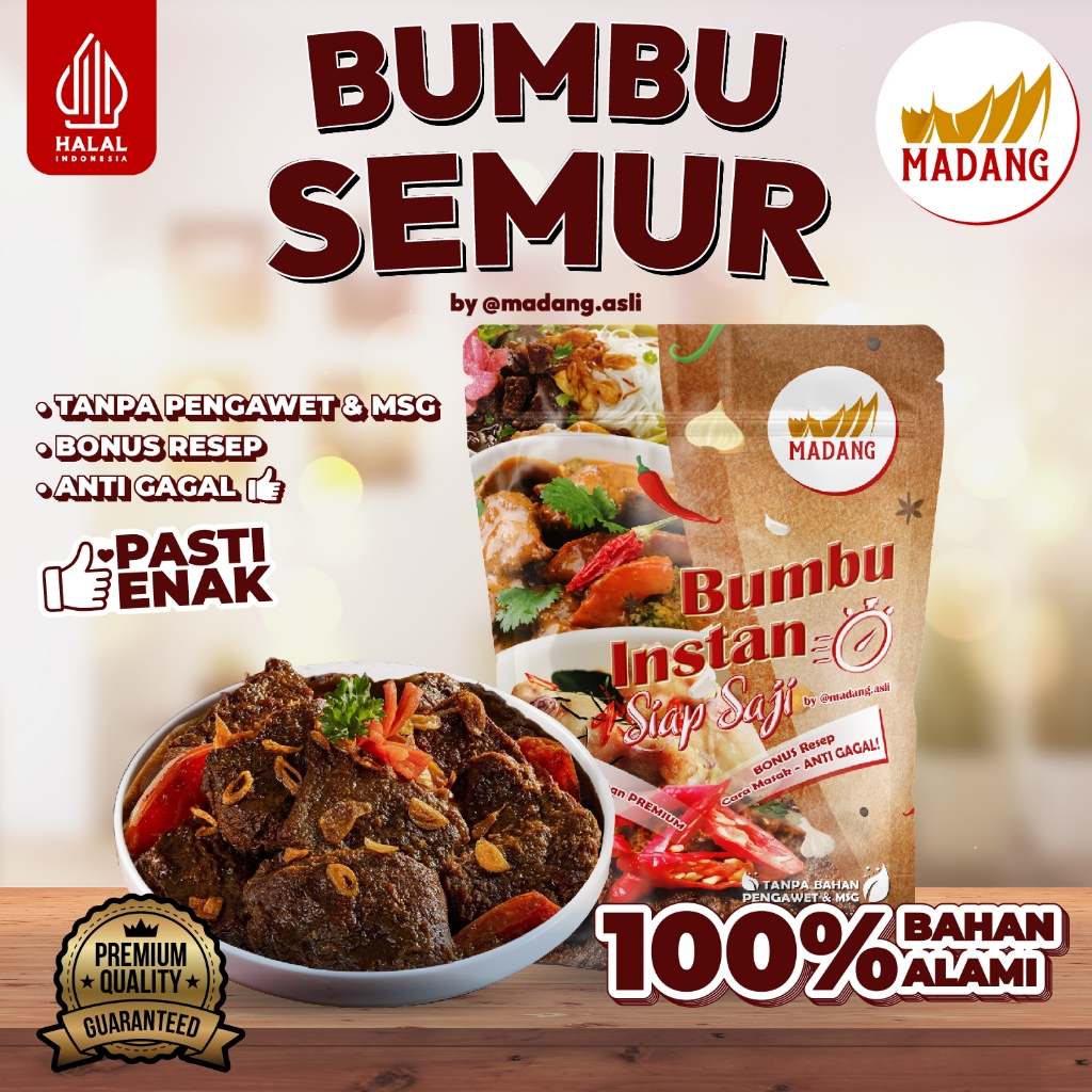 

Bumbu Semur Instan Madang / Bumbu Semur PREMIUM untuk 1kg daging