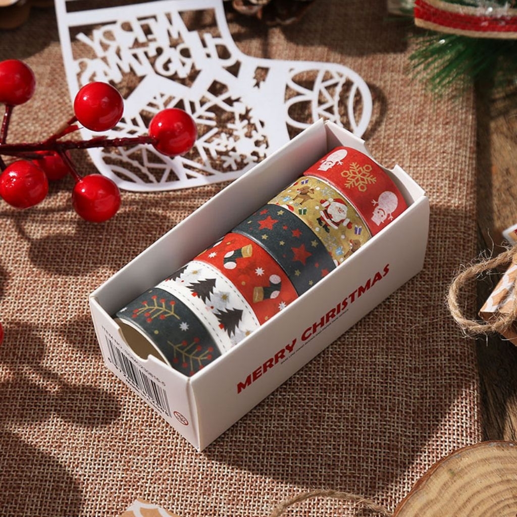

SELOTIP SET ISI 6 ROLL EDISI NATAL CHRISTMAS - MOTIF RANDOM