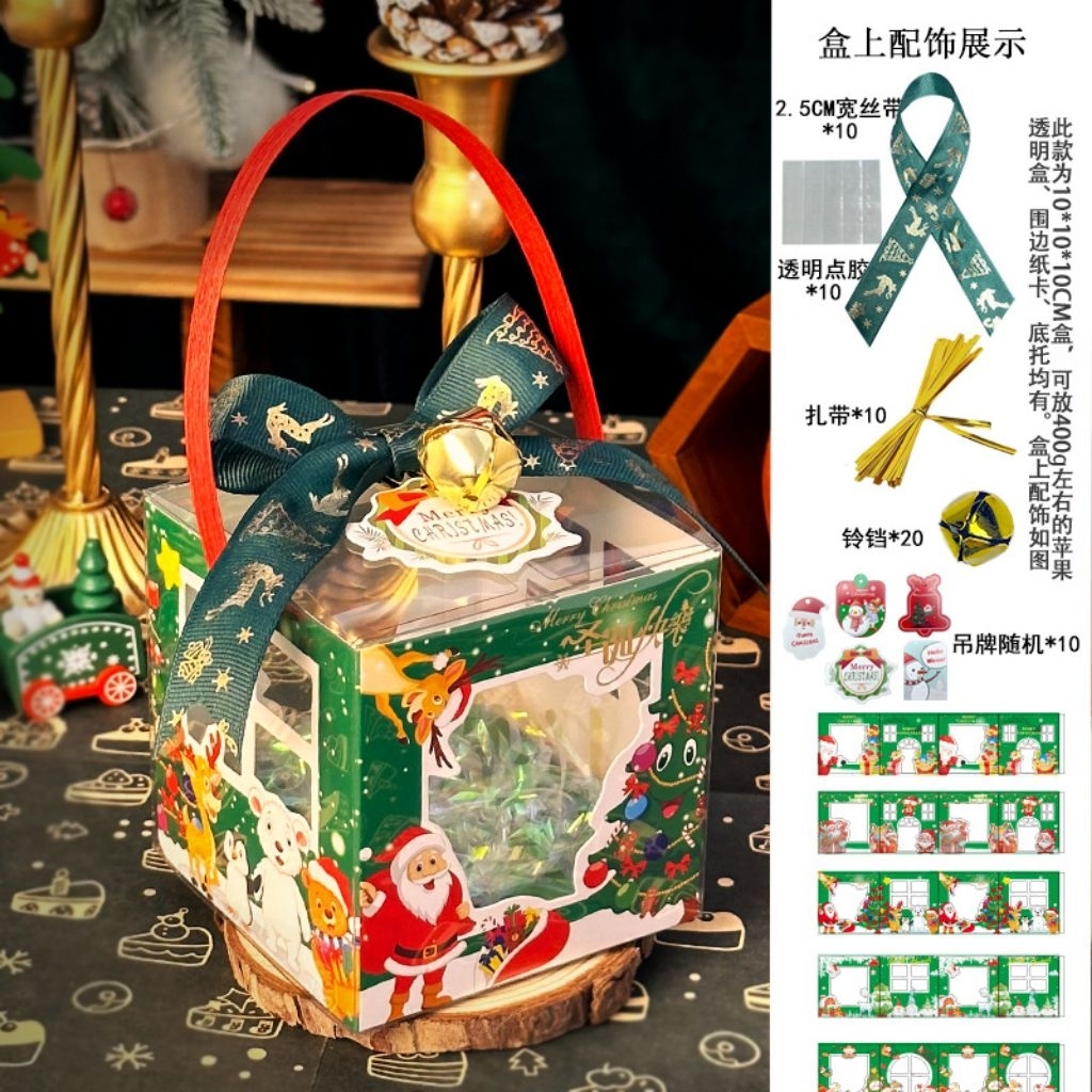 

BOX DUS JINJING - NATAL CHRISTMAS - PER 1 PCS - KODE PITA BELL RANDOM WARNA
