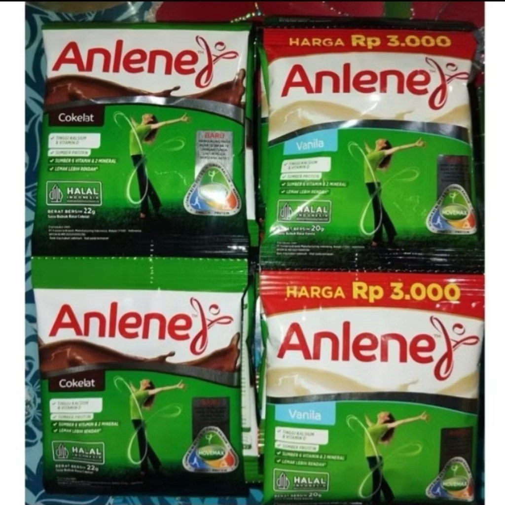 

Anlene Susu Bubuk Dewasa Renceng 10 Sachet – Nutrisi untuk Tulang & Sendi Kuat-2 Varian Rasa Vanila & Cokelat