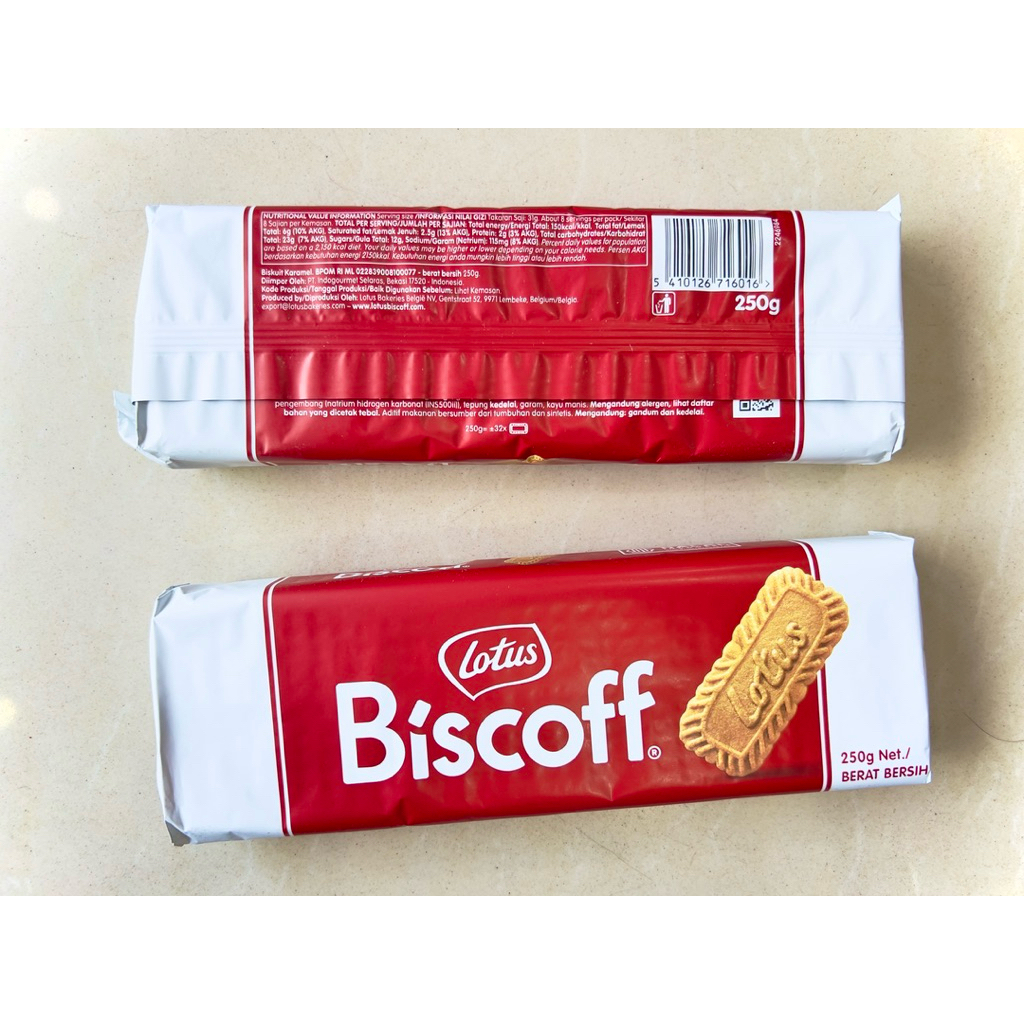 

Biskuit Caramel Karamel Kopi Luxury Lotus Biscoff 250g 32pcs