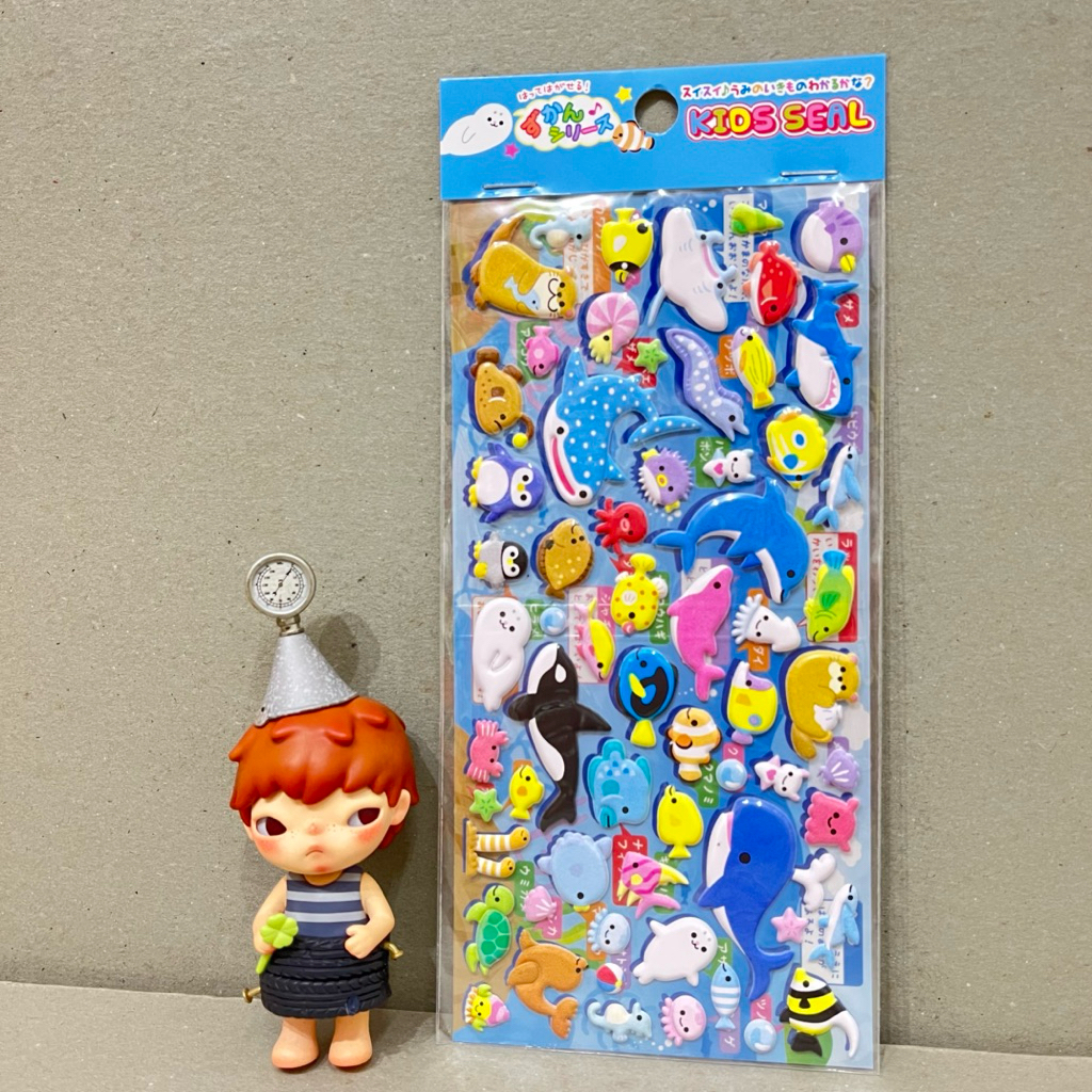 

Stiker Hewan Laut / Stiker Paus / Stiker Ikan / Stiker Anak