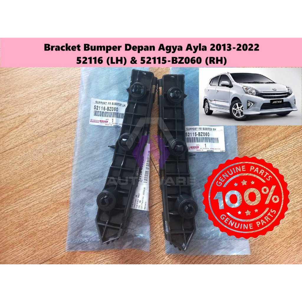 Bracket Bumper Depan Agya Ayla 2013-2021 Support Front Bumper Agya Ayla