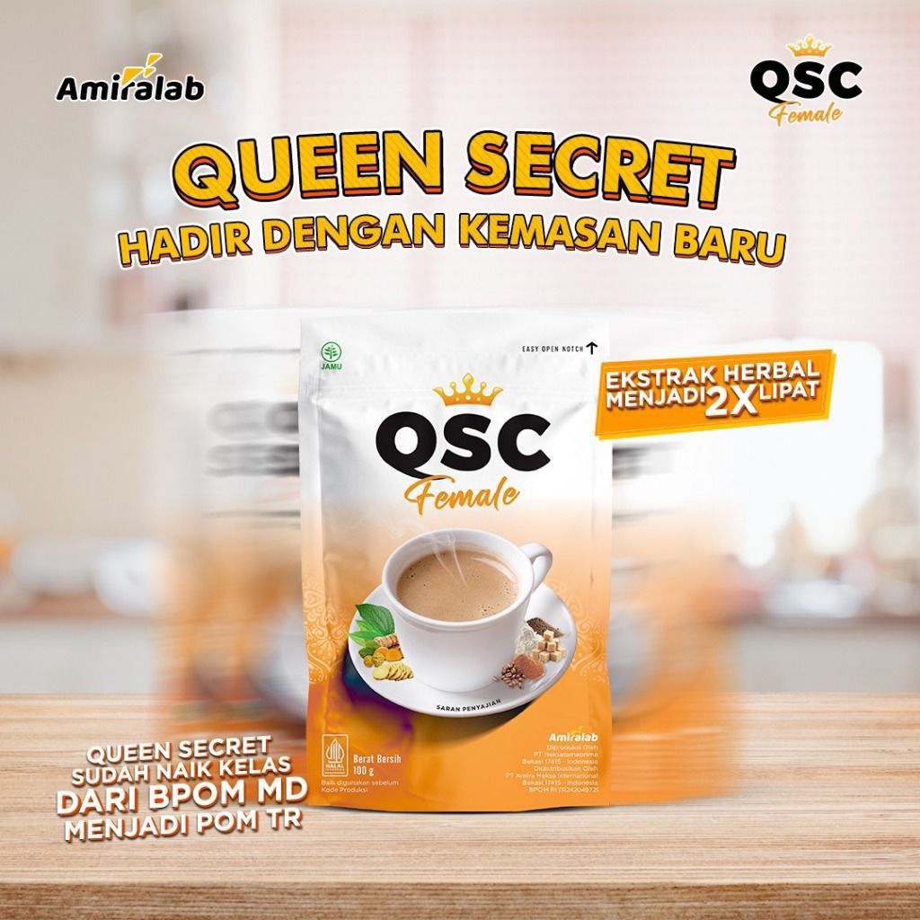 

[BEST SELLER] QSC COFFEE ORIGINAL - Minuman Kopi Pelancar Menstruasi Wanita Herbal 100 Gr
