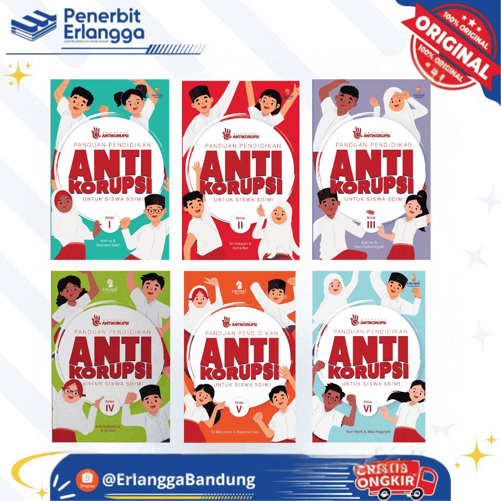 [Erlangga] Panduan Pendidikan ANTI KORUPSI untuk Siswa SD / Buku Panduan SD - RANTI & ELIYA