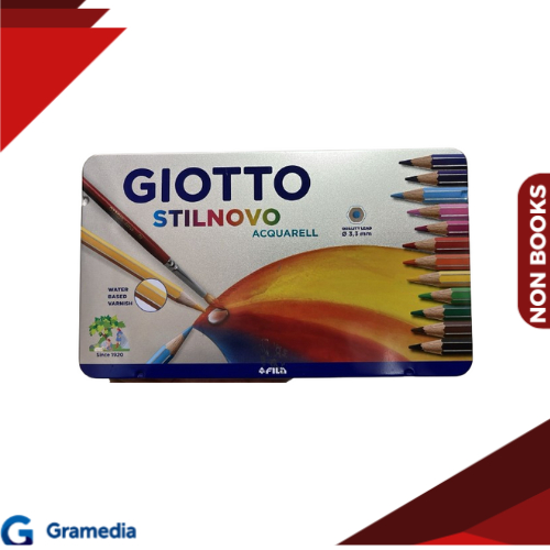 

Gramedia Medan - LYRA Giotto Stilnovo Acquarelle metal box 12cols