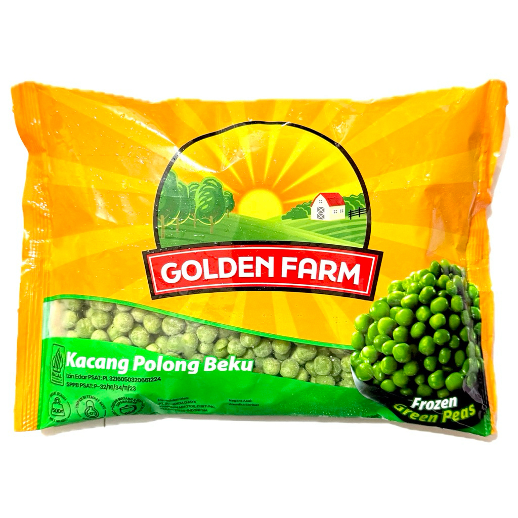 

Golden Farm Frozen Peas Kacang Polong 500g