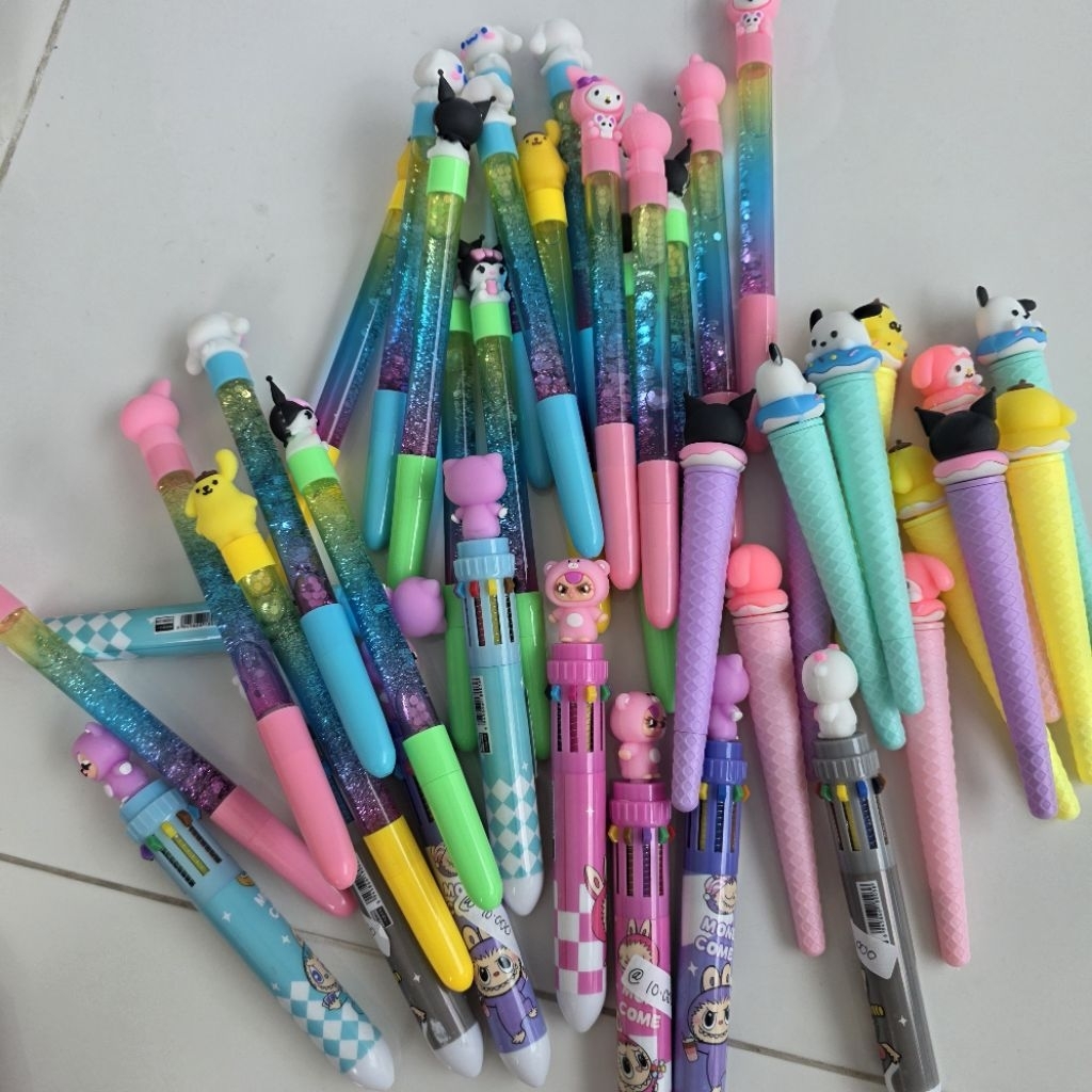 

PEN GEL GLITER, SANRIO, BB3/ pen gel/ pen unik/ pen lucu/ pen es krim/ pen gliter/ pen bb3/