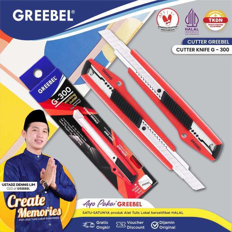 

( 1 BIJI ) GREEBEL Cutter G-300 Cuter Besar / Anti Karat Cuter Tajam