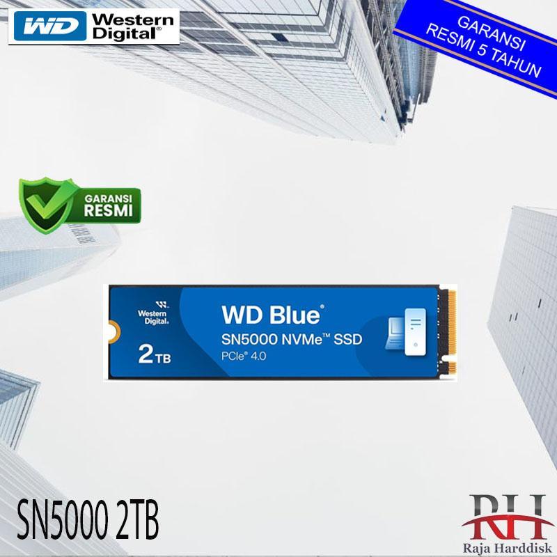 WD Blue SSD SN5000 2TB M.2 Pcie Gen4 Nvme 2280 2 TB