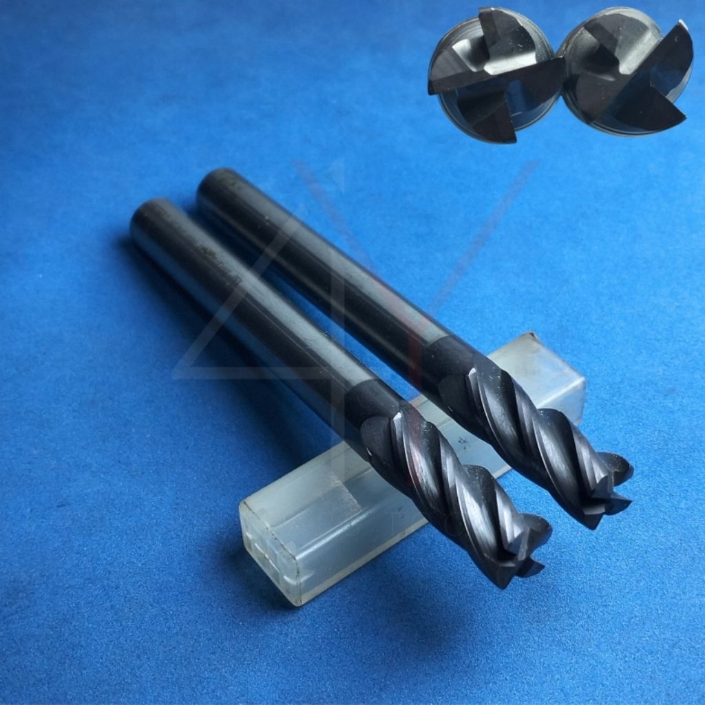 Endmill Carbide 10mm R0.5 (4 flute) endmill 10 mm x 25 x 100mm corner radius R0.5  Carbide Seken