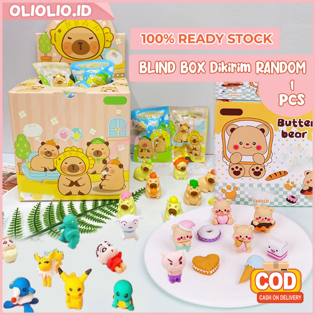 

Penghapus Misteri Blind Box Karakter Kartun Lucu Perlengkapan Alat Tulis Sekolah Kekinian