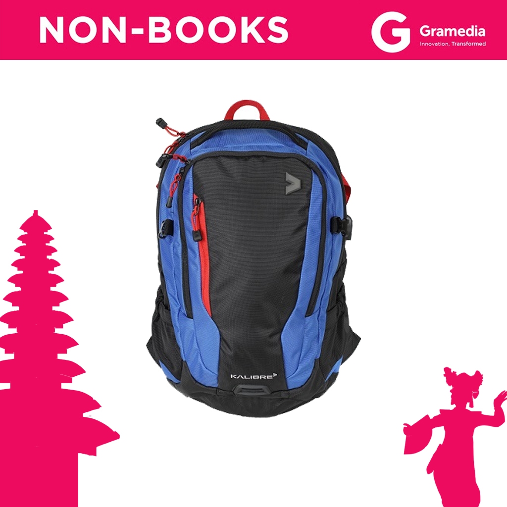 Gramedia Bali - KALIBRE BACKPACK COMMAND 22L BLACK-BLUE / Kalibre Tas Ransel Pria Backpack Command 9