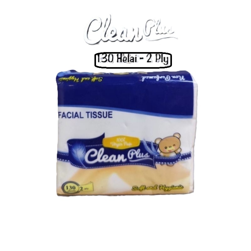 [ 2 pack isi 12 pcs ] Tisu CLEAN PLUS pop up isi 130S tisu kecil tisu serbaguna tisu pop up kecil