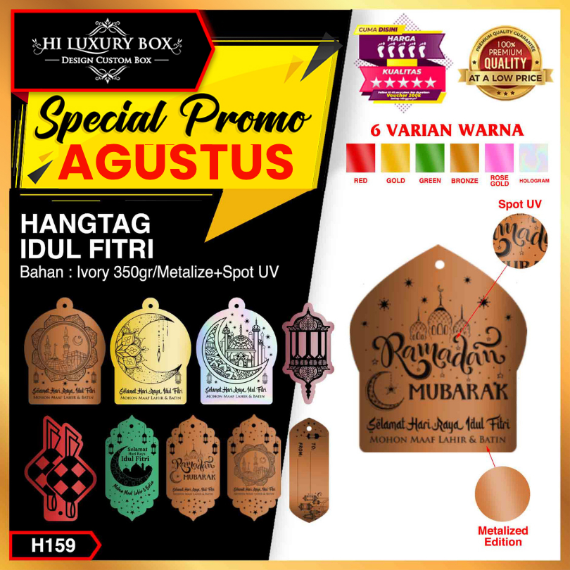 

Hangtag Idul Fitri Premium - Tag Lebaran Isi 20 Pcs - H159