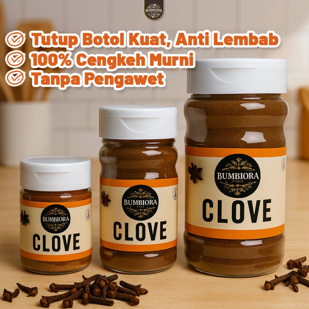 

Bumbiora - Cengkeh Bubuk Murni | Clove Powder Premium - 80gr 50gr 30gr