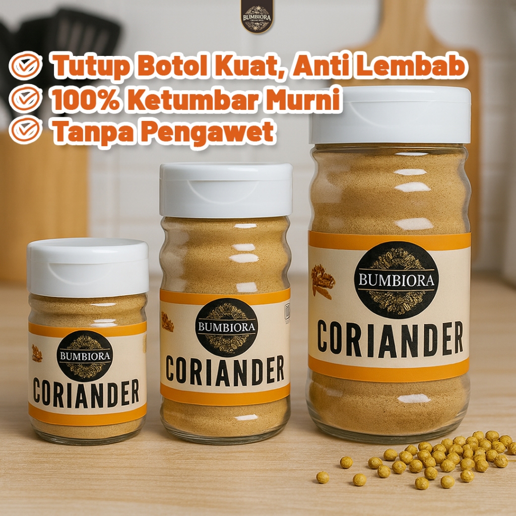 

Bumbiora - Ketumbar Bubuk Murni | Coriander Powder Premium - 65gr 45gr 25gr