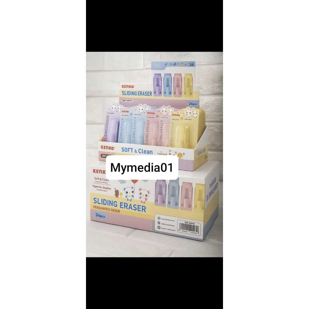 

KENKO SLIDING ERASER PENGHAPUS CUTTER PENGHAPUS DORONG SER-24PTR TERMURAH GROSIR 1 BOX (24 PCS)