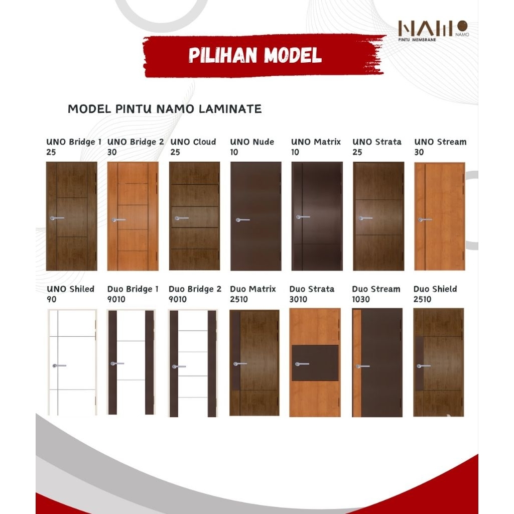 Namo Engineering door S-plus / Pintu Engineering splus flush membrane (mohdikays)