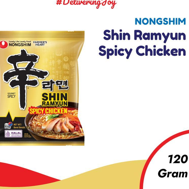 

Nongshim Shin Ramyun Spicy Chicken 120 Gr