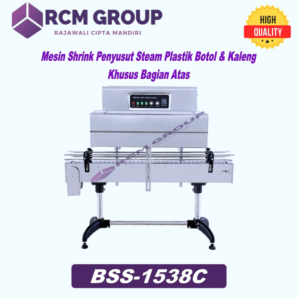 Mesin Shrink Penyusut Steam Plastik Label Botol & Kaleng HEAVYPACK BSS-1538C