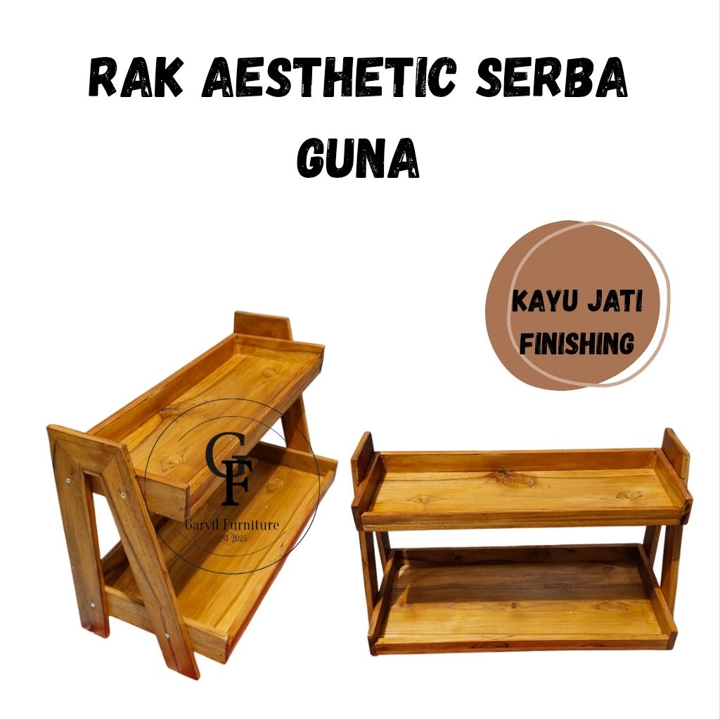 Rak Susun Serba Guna Rak Bumbu Dapur Rak Kosmetik Rak Skincare Rak Toples Rak Bawang Perlengkapan Da