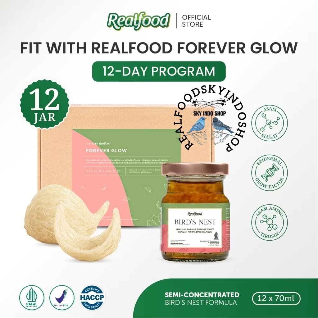 

Realfood Forever Glow Kurma + Kolagen 6 Botol & 12 Botol Diskon Harga ( Minuman Sarang Burung Walet ) RSIS