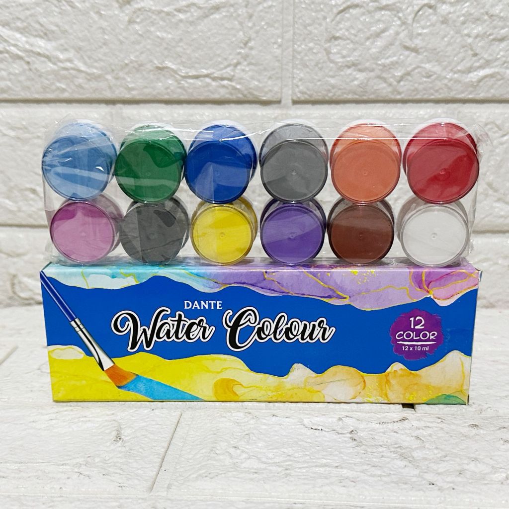 

Cat Air Water Colors 12 Warna +Free Kuas